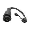 For RV Trailer Conversion Plug Adapter EU 13 Way Round To US 4 Way Trailer Connector For Trailer