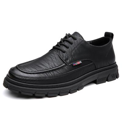 Fashion British Leather Business Men's Dress Shoes Spring Autumn Fashion Soft Sole Man Work Shoes Designer Fashion Casual Shoes Male