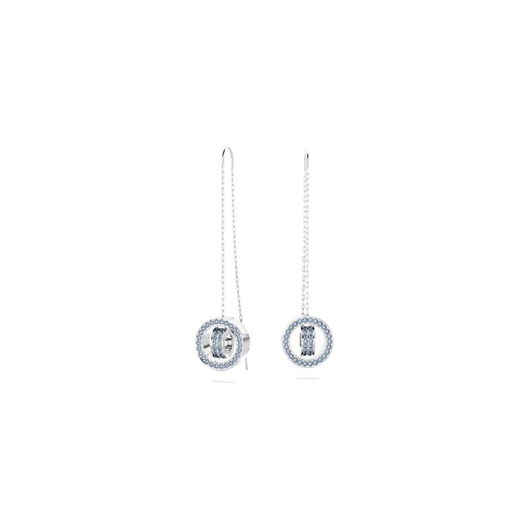 Swarovski Hollow Water Drop Shaped Inlaid Hollow Decoration Dextera Earrings Women earrings Silver 5663498 Box (Random Color)