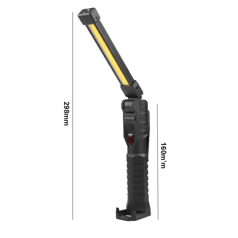 New portable COB LED flashlight USB rechargeable work light magnetic lantern pendant light, work light camping flashlight