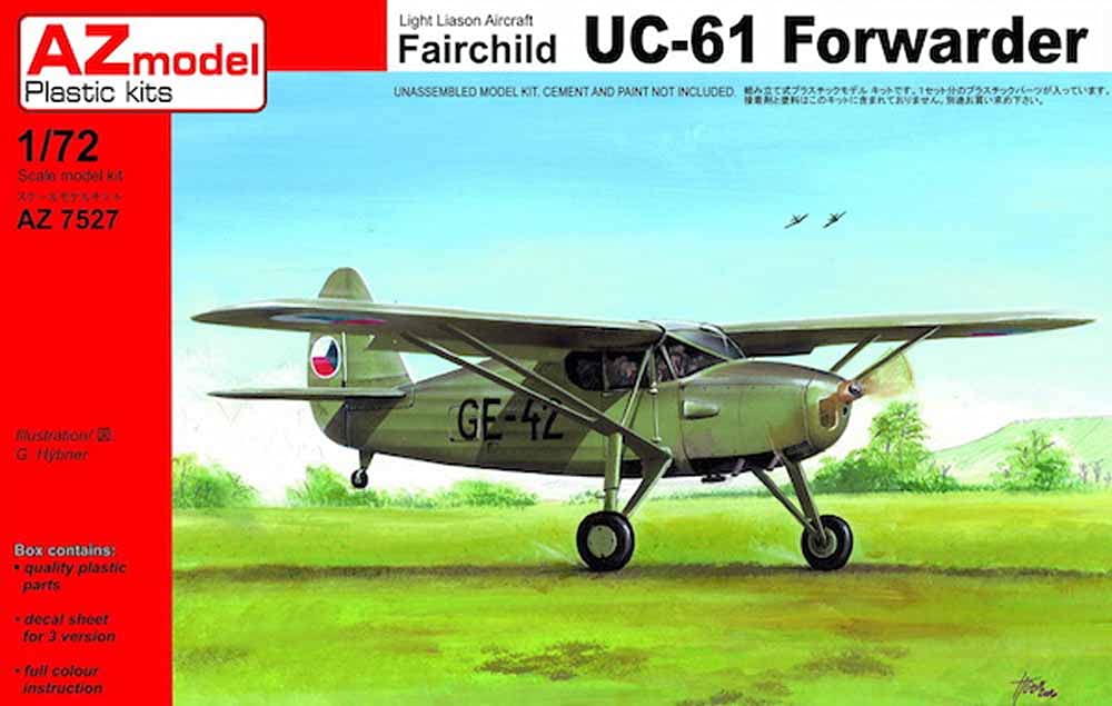

AZ model US Army Fairchild Forwarder Plastic Model AZM7527 1/72 UC-61