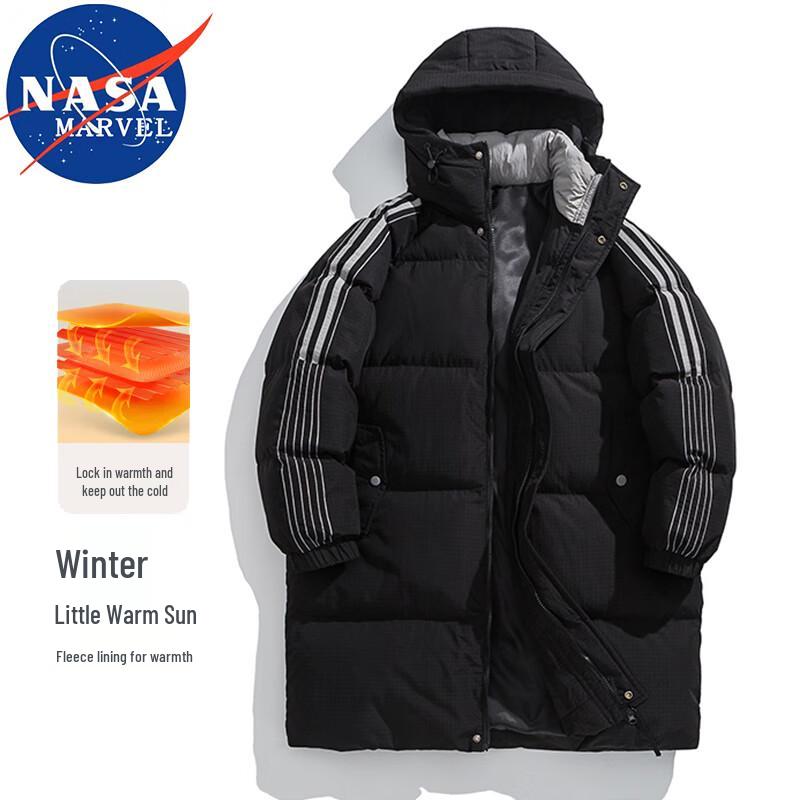 NASA MARVEL Men's Hooded Padded Winter Coat