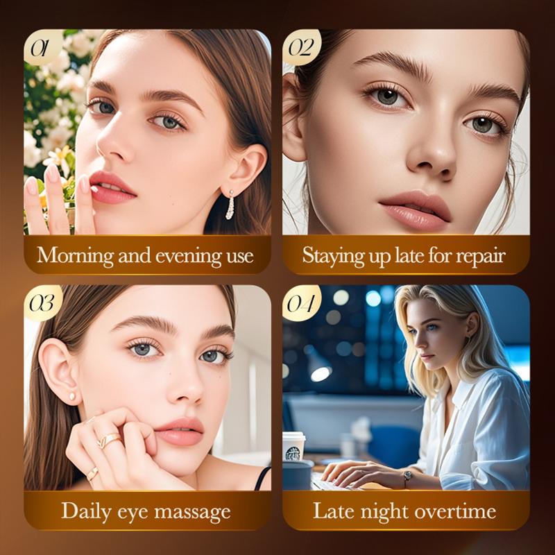 Snake Venom Peptide Caffeine Anti Wrinkle Massage Eye Cream Anti Dark Circles Anti-Aging Moisturizing Eyes Skin Care