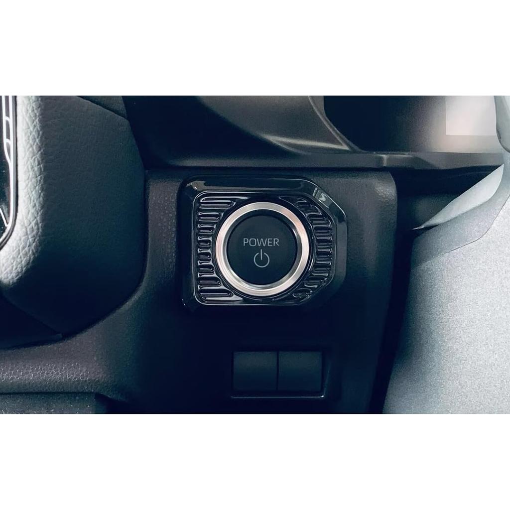 RUIQ Toyota New Land Cruiser 250 Series Exclusive Interior Start Button Cover Ring Engine Start Button Cover Button Ring Exclusively Designed for