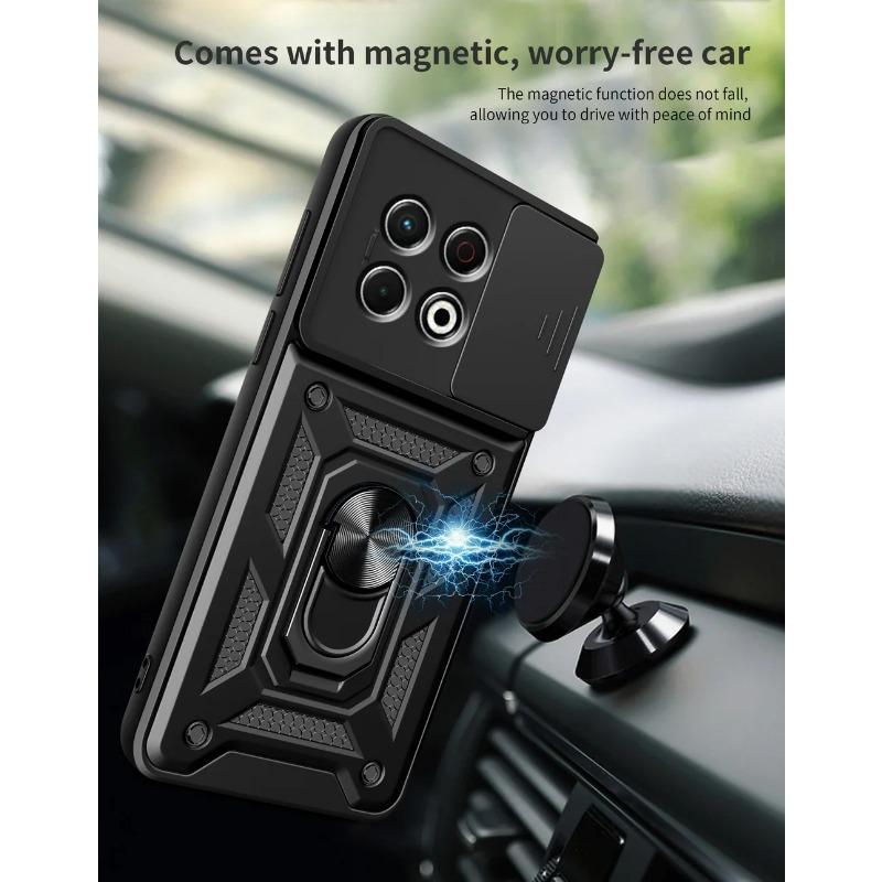 Camera Protect Case for Tecno Spark 30 Pro 30C 20 Pro + 20c 10 Pro Spark Go 2025 Go 1 Armor Hybrid Metal Ring Holder Back Cover