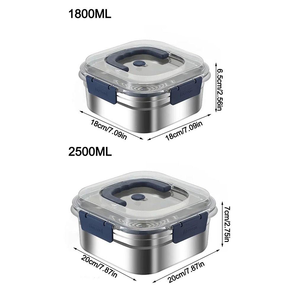 Leakproof Sealed Storage Box Stainless Steel Bento Box Lidded Food Container  Office Worker
