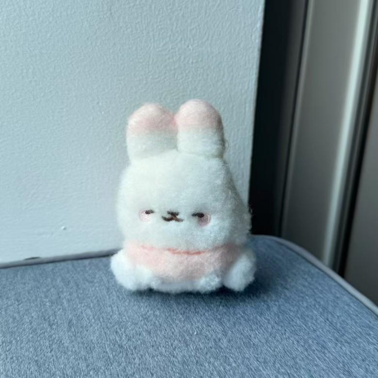 Rilakkuma Marshmallow Plush Rabbit and Fox Keychain Ornament