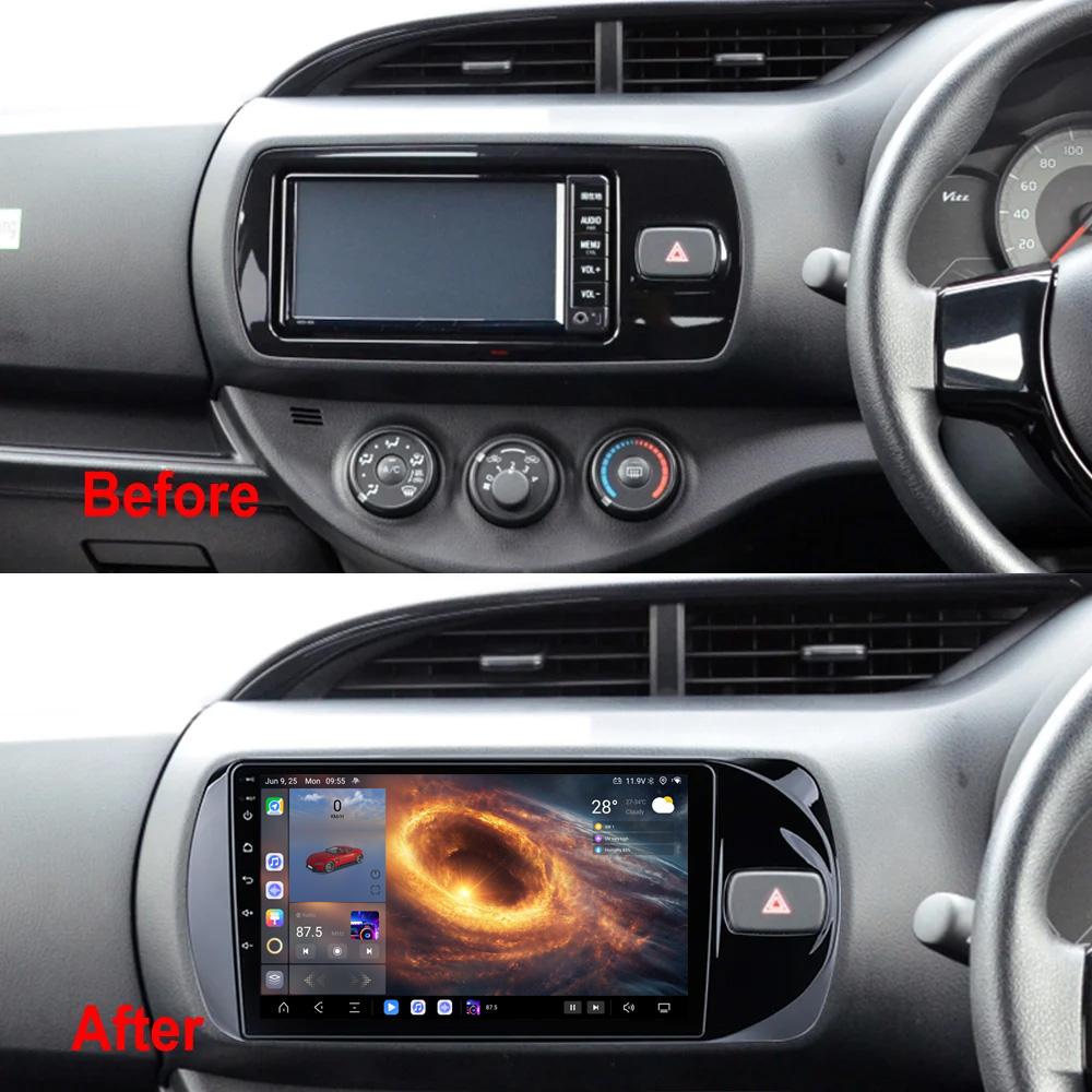 For Toyota Vitz 3 XP130 S12 2014-2019 Navigation GPS Android Car Radio Multimedia Player Stereo wifi+4G Carplay auto video