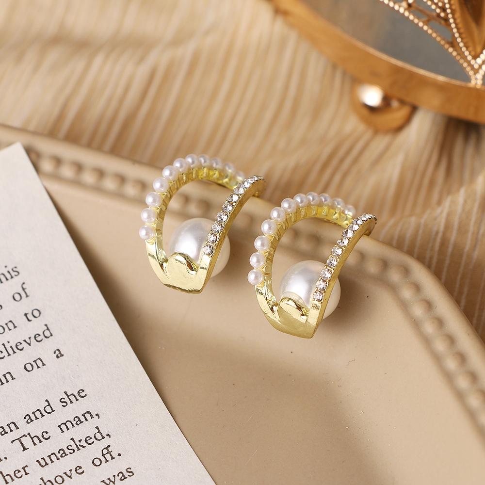 Jednoduché nové módní nepravidelné náušnice ve tvaru písmene C Módní jednoduché náušnice nádherné náušnice šperky dárky