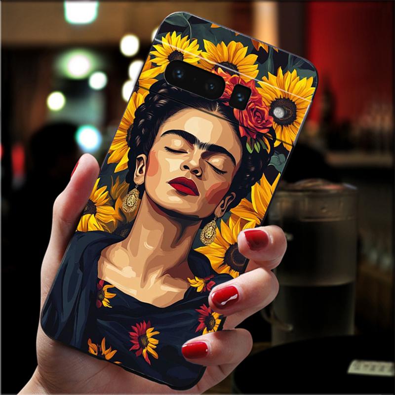 Phone Case For Google Pixel 10 Pro 9 Pro XL 9A 8 7 6 Pro Pixel 8A 7A 6A Pixel 8 7 6 5 Frida-Kahlo