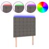 VidaXL LED Headboard Bedroom Furniture Single Bed Accessory Headboard Interior Grey 3122512