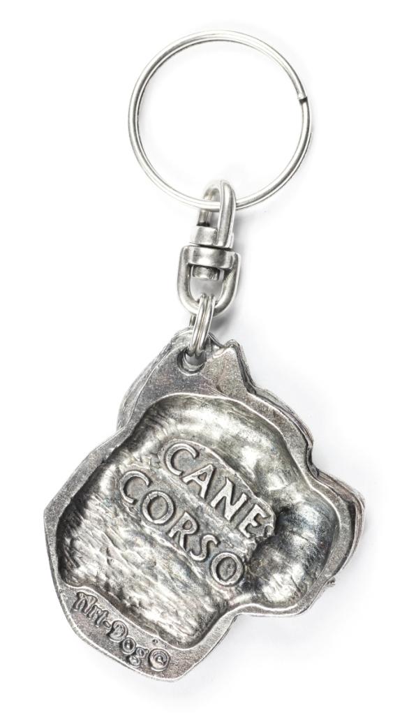 Cane Corso, Italian Cane Corso – Silver-plated pendant with a dog in a decorative box, handbag decoration | Art-Dog