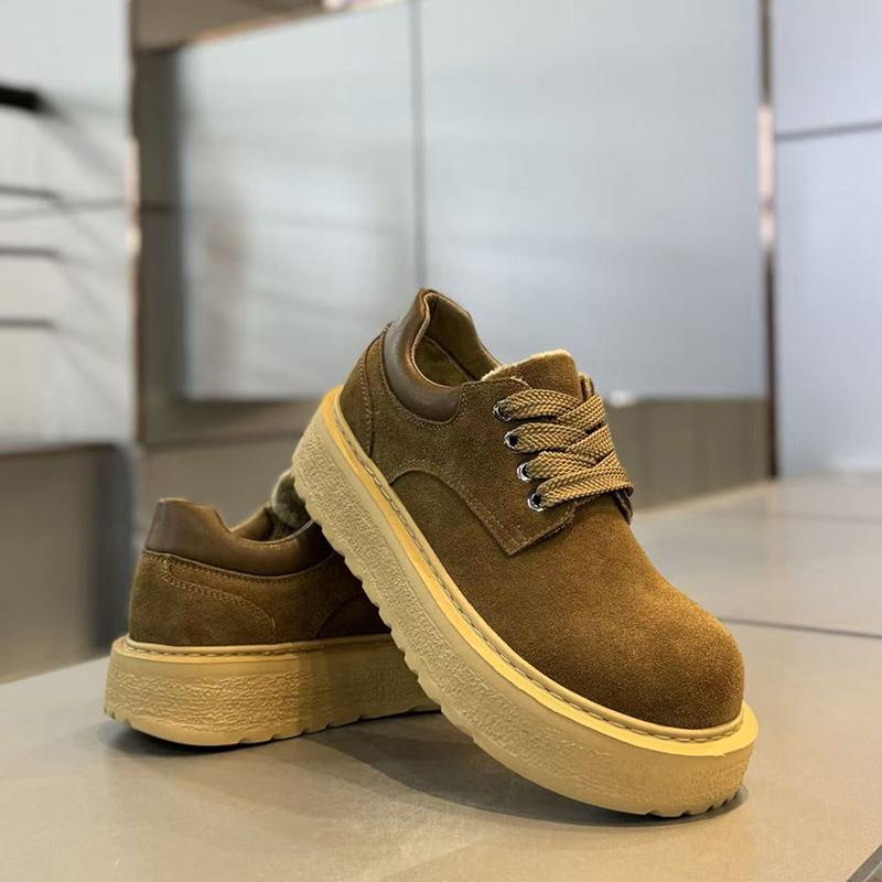 Men's Shoes Casual Martin Shoes, Khaki, Brown, Black