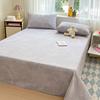 Raw Cotton Old Coarse Cloth Bed Sheet Soft Mat Three-piece Set Quilt Single Double Dormitory Printing Washable Anti-wrinkle