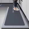 Premium Kitchen Floor Mat L-shaped Dirt-resistant Anti-slip Mat Diatom Mud Easy To Clean Foot Mat Household Quick-drying Water-absorbing Floor Mat