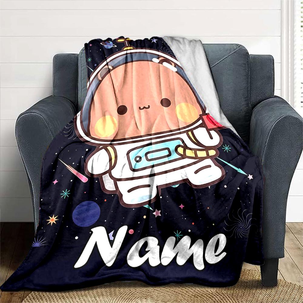 Personalizza Nome Personalità Bubu Dudu (3) Coperta Morbida e Calda per Divano, Ufficio, Letto, Viaggio, Pausa Pranzo, Regalo Adatto a Tutte le Stagioni