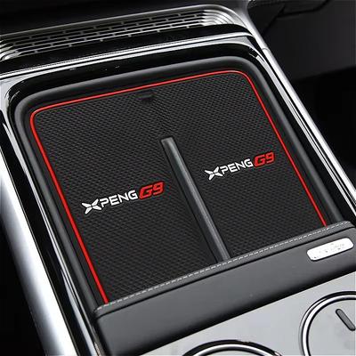 Accessoire Voiture for Xpeng G9 2023 Water Cup Storage Tank Mat Door Groove Pad Cushion Rubber Mat Accessories