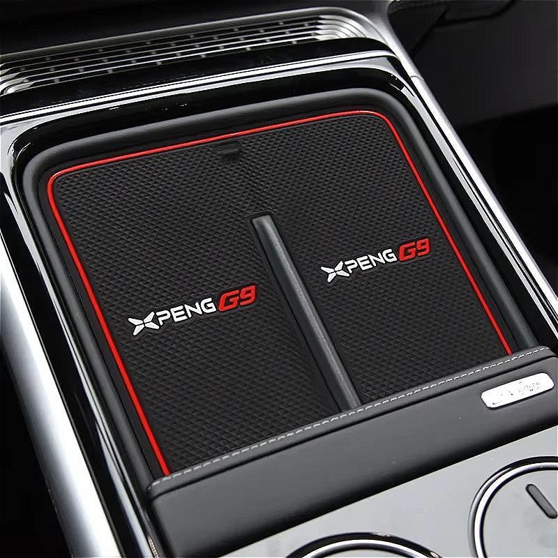 Accessoire Voiture for Xpeng G9 2023 Water Cup Storage Tank Mat Door Groove Pad Cushion Rubber Mat Accessories