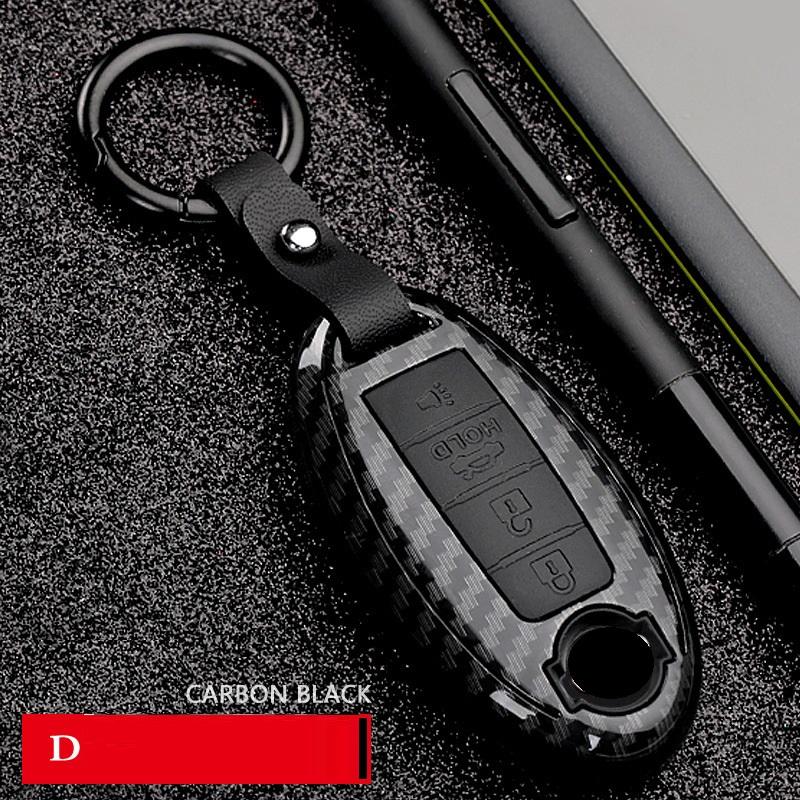 Interior Mouldings Carbon Fiber Shell Car Remote Key Fob Cover Case For infiniti FX35 FX37 FX50 G25 G35 G37 JX35 M35 M37 M45 Q70