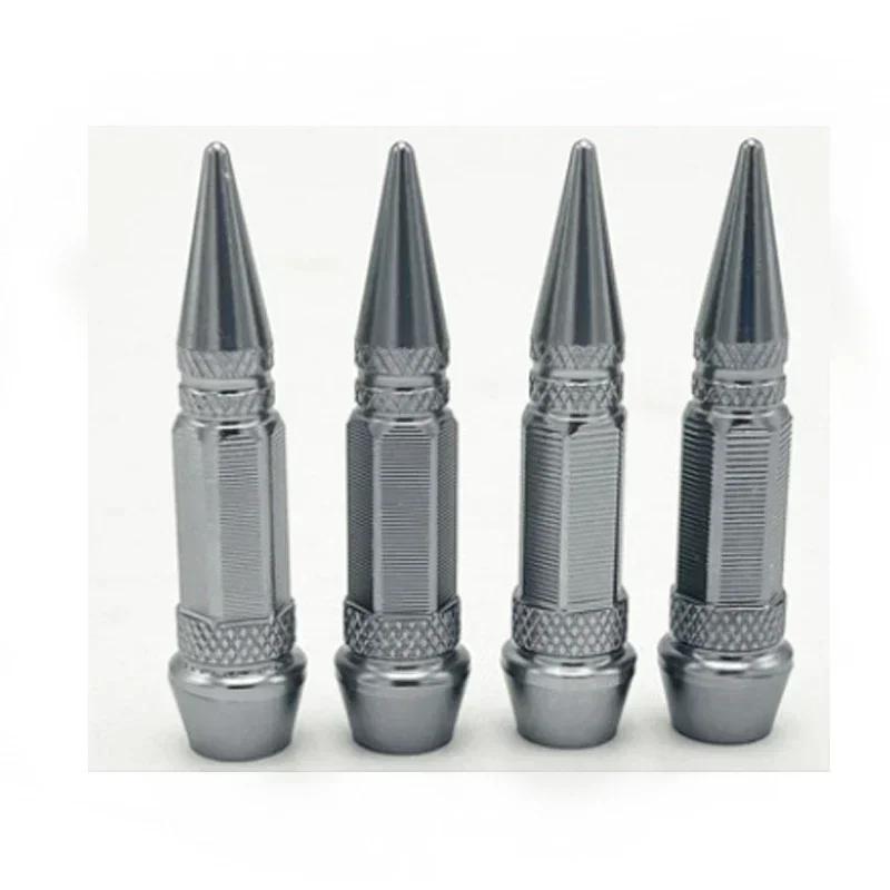Car Bullet Valve Caps Car Motorcycle Wheel Tire Valve Caps Dustproof Cover 45/60mm Spiked Valve Caps Auto Exterior Accessories