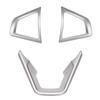 3PCS Steering Wheel Cover Trim Steering Wheel Button Frame For Ford Fusion Mondeo 2013-