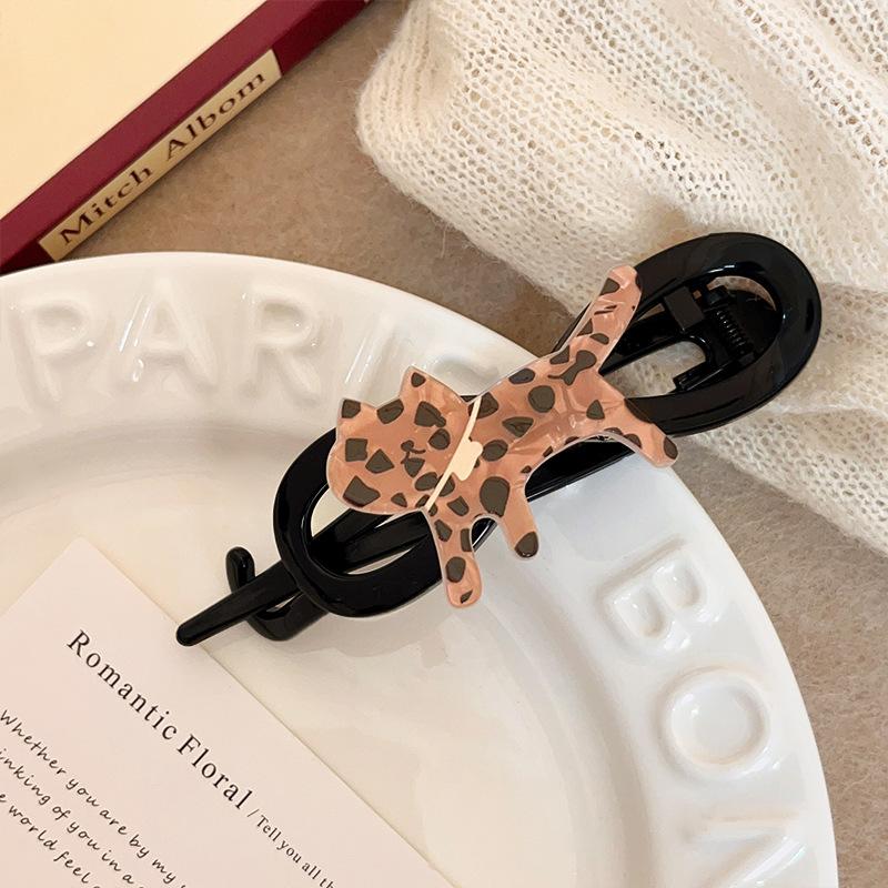 Clipsuri de păr noi cu răsucire coreeană, agrafe de păr cu pisică de desene animate, agrafă de păr pentru femei, fete, agrafă de păr vintage, accesorii de păr elegante