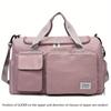 Borsa da Viaggio Unisex Grande Capacità Borsa Tote Sportiva da Palestra in Nylon per Donne Borsa Duffel Weekender per Pernottamento con Scomparto per Scarpe