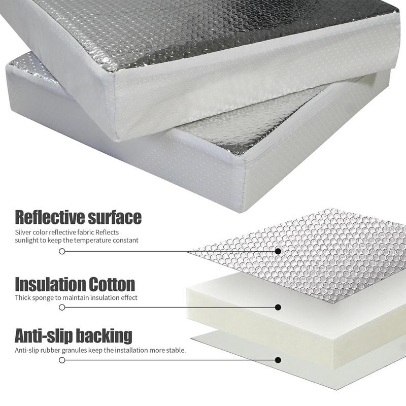 RV Vent Covers For Roof Reflective Waterproof RV Roof Vent Cover Ventilation Accessory For Trailer Caravan Bathroom Shower