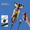 Electric Shaver Mini Portable Print Graffiti Usb Rechargeable Dual Head Shaver