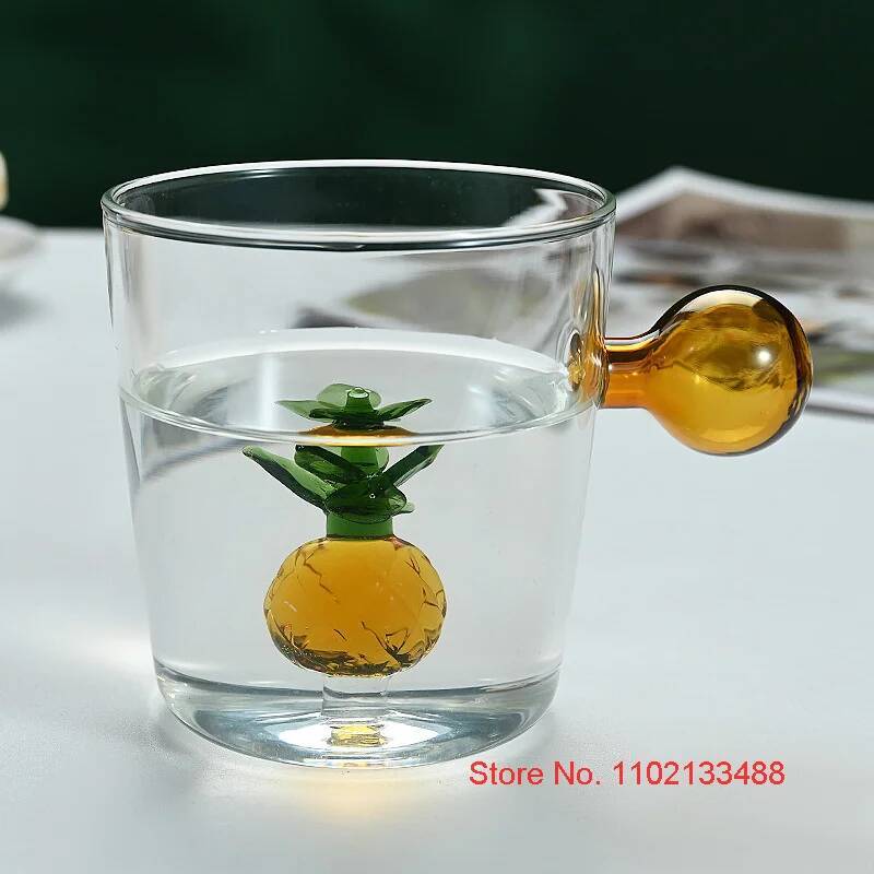 Cute Glass Cup Italy Famous Design Animal Glassware Drink Tumbler Milk Water Teacup 300ml Clear Niche Coffee Mug Dropshipping