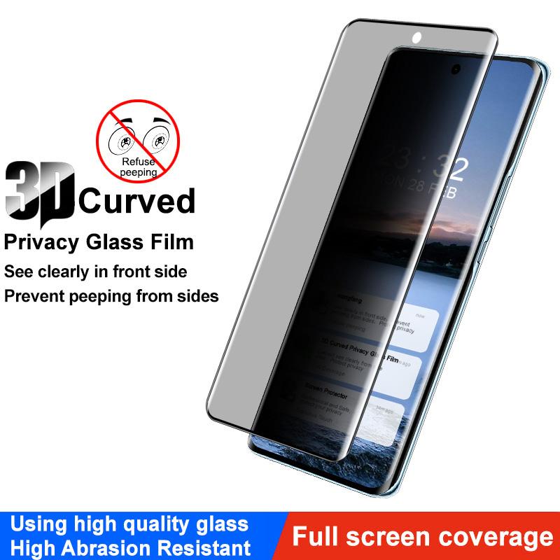 IMAK For Vivo X50 5G Full Screen Protectors 3D Curved Anti-Spy Phone Film