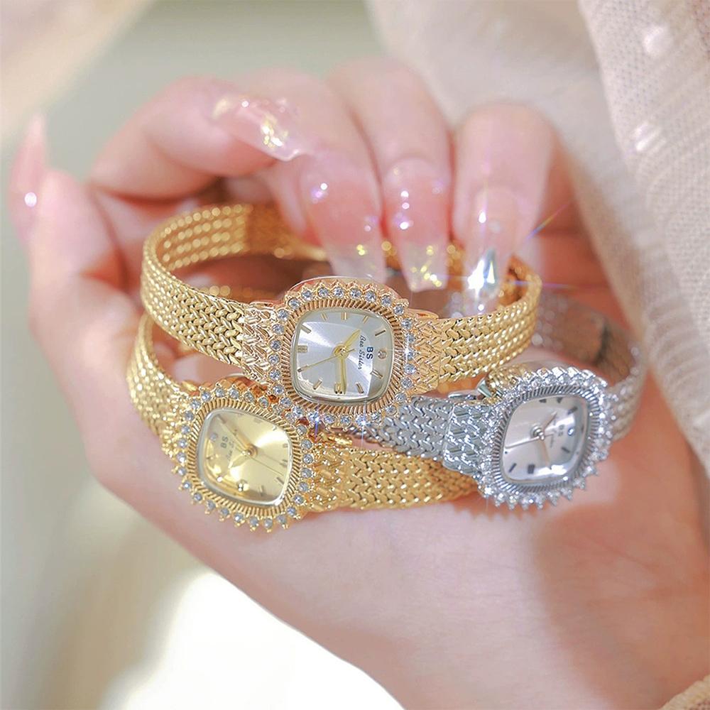 BS Bee Sister Elegant Fashion Alloy Women Watches Luxury Gold Silver Woman Watch Waterproof Quartz Ladies Wristwatches Gifts