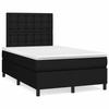 3142083 vidaXL Divan Bed with Mattress Black 120x200 Cm Fabric