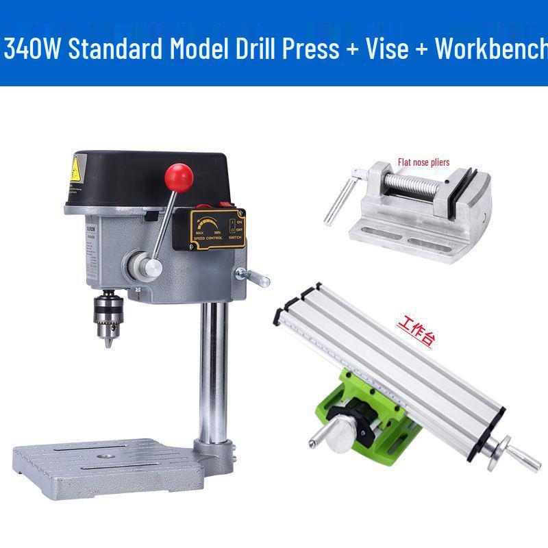 High-Precision 220V Mini Drill Press for Household and Industrial Woodworking