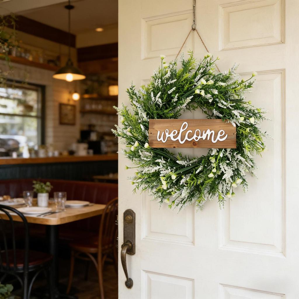 Kai Jin Lavender Letter Wreath for Indoor/Outdoor Door Decoration