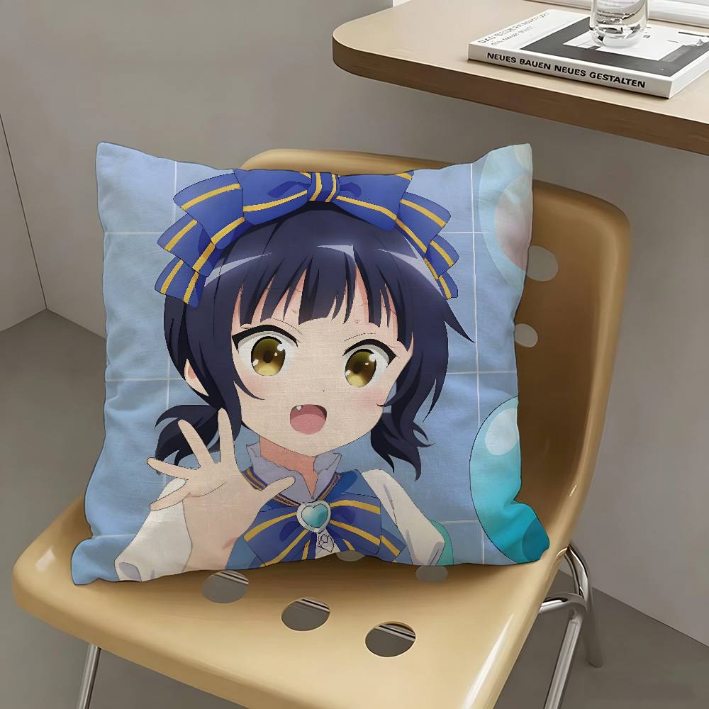 1pc Maya Jouga Anime Characters Pillow Case Fashion Square Pillowcase Bedroom Sofa Room Ins Decoration Leisure