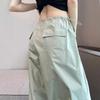 Women's Dopamine Paratrooper Jumpsuit: High-Waist, Loose-Fit, Wide-Leg Windbreaker Pants for Spring and Autumn