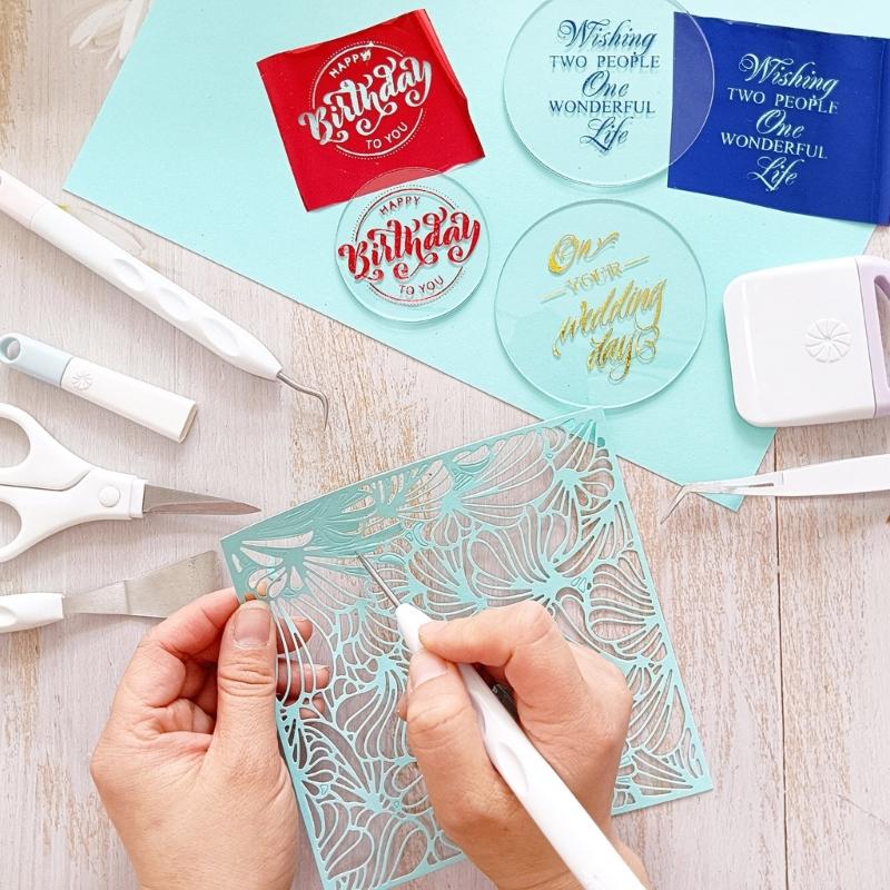 Weeding Tool Plotter Accessories 6pcs Vinyls Weeding Tools Crafting Basic Tool Kits Silhouettes Embossed Art Cutting Set