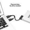 SATA to USB 2.0 6pin+7pin 13pin Adapter Cable External Power Cable for Laptop Optical Drive CD/DVD ROM Slimline Drive Converter