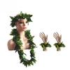 Hawaiian Artificial Leaf Garland Stage Performance Accessory Jungle Party Decoration Prop