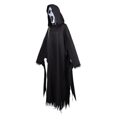 Kostým Ghostface killer s plášťom a maskou pre mužov, hororový film, halloweensky kostým
