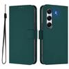 For TECNO Camon 40 Pro 4G Case Solid Color Wallet Leather Phone Cover with Strap