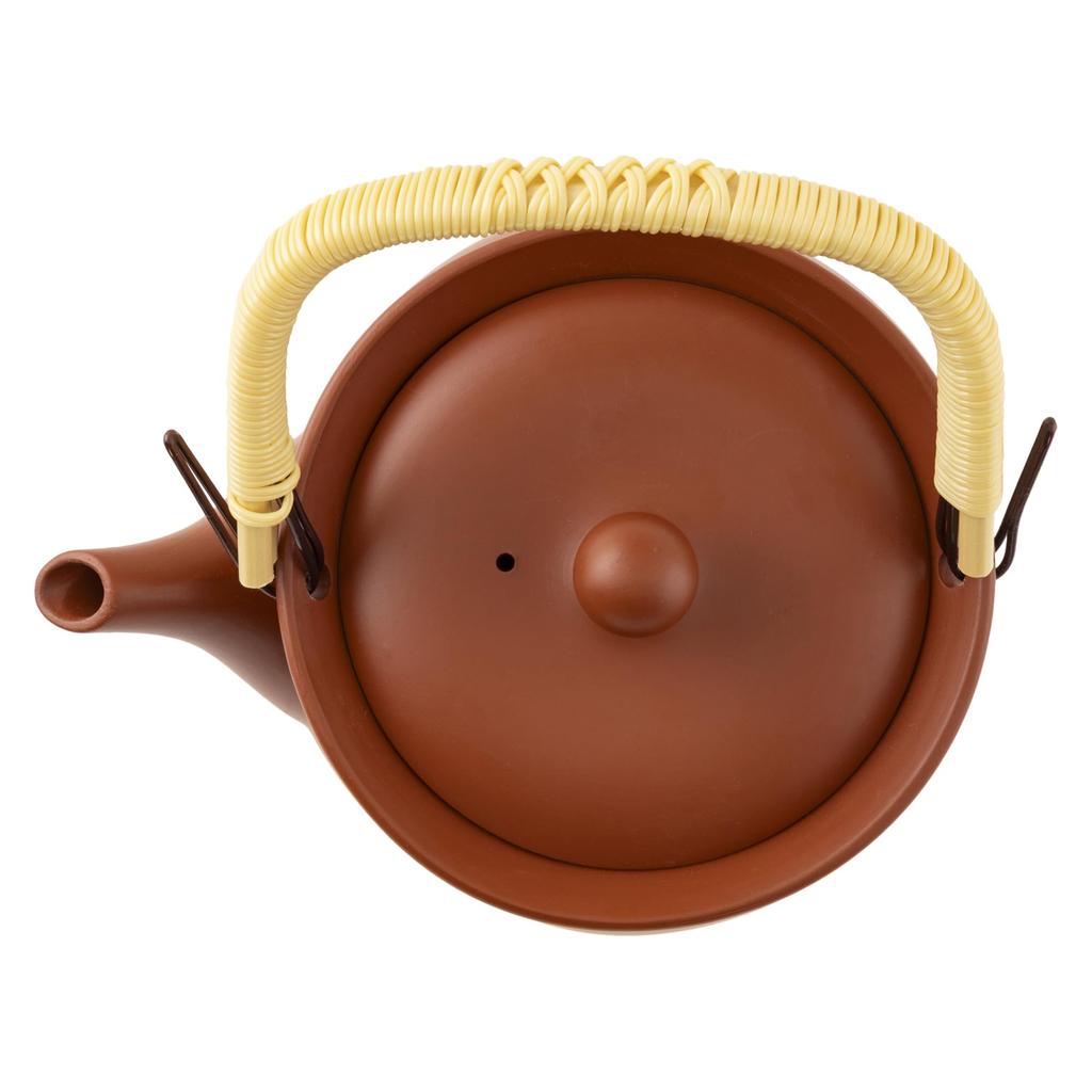 Tokoname Ware Satoyama Plain Earthenware 1150ml with a Refreshing Mesh Suitable for Green Roasted Green and Brown Rice Made In TK068 Teapot, Design,