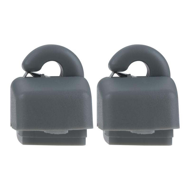 2Pcs Car Front Sun Visor Bracket Clips Car Hook Fasteners 3B0857563 3B0857561B for Skoda Fabia Octavia Superb Auto Parts Grey