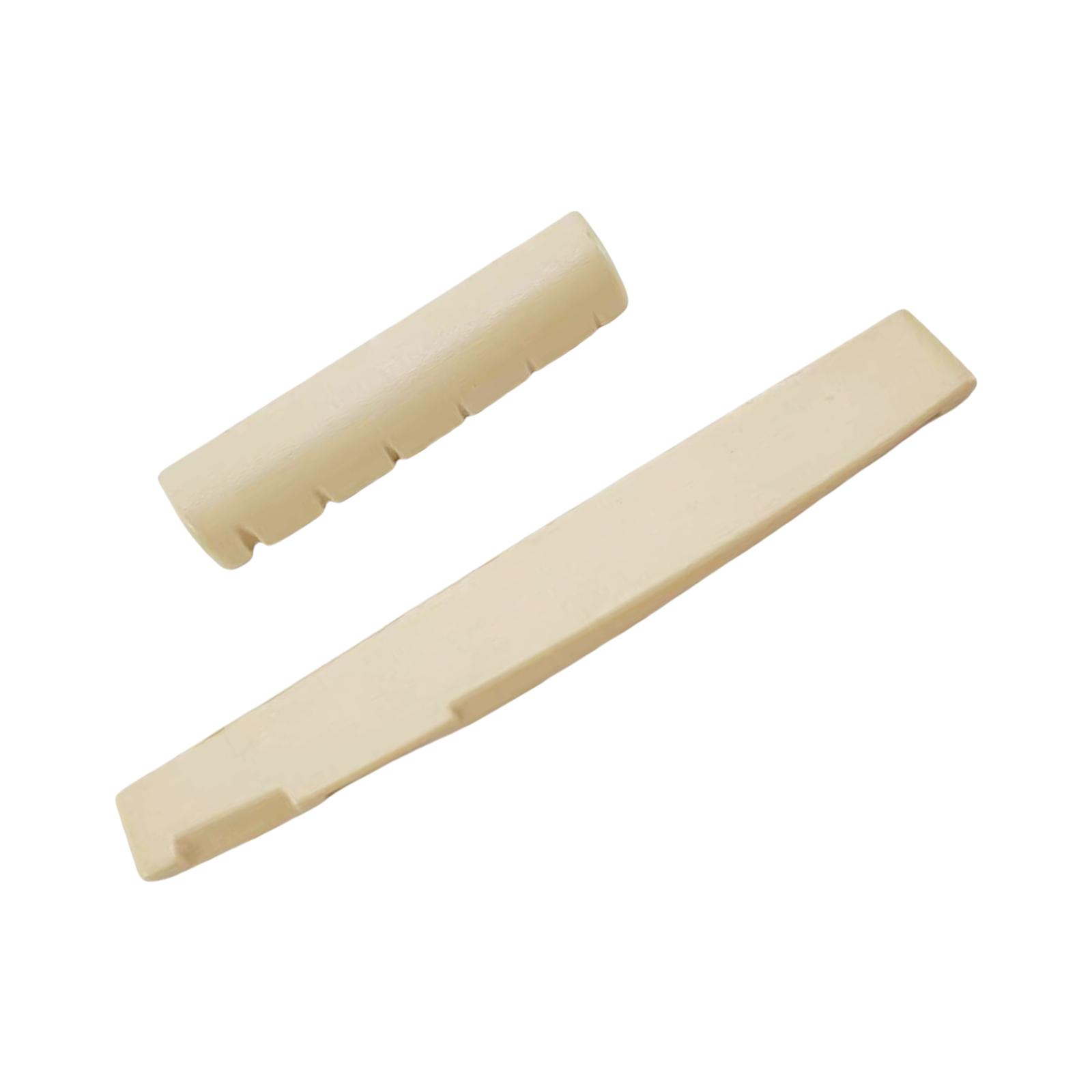 

Traditional Acoustic Guitar Saddle and Nut Set Guitar Bridge Component Perfect for Enhancing Tone Clarity and Durability A