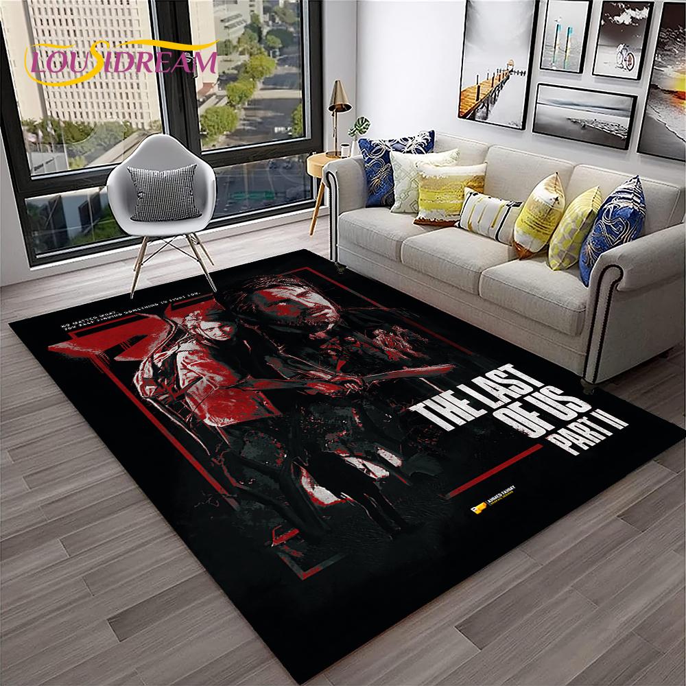 The Last of Us Horrorspiel Pedro TV Teppich Teppich für Zuhause Wohnzimmer Schlafzimmer Sofa Fußmatte Dekor,Kinderbereich Teppich Rutschfeste Bodenmatte