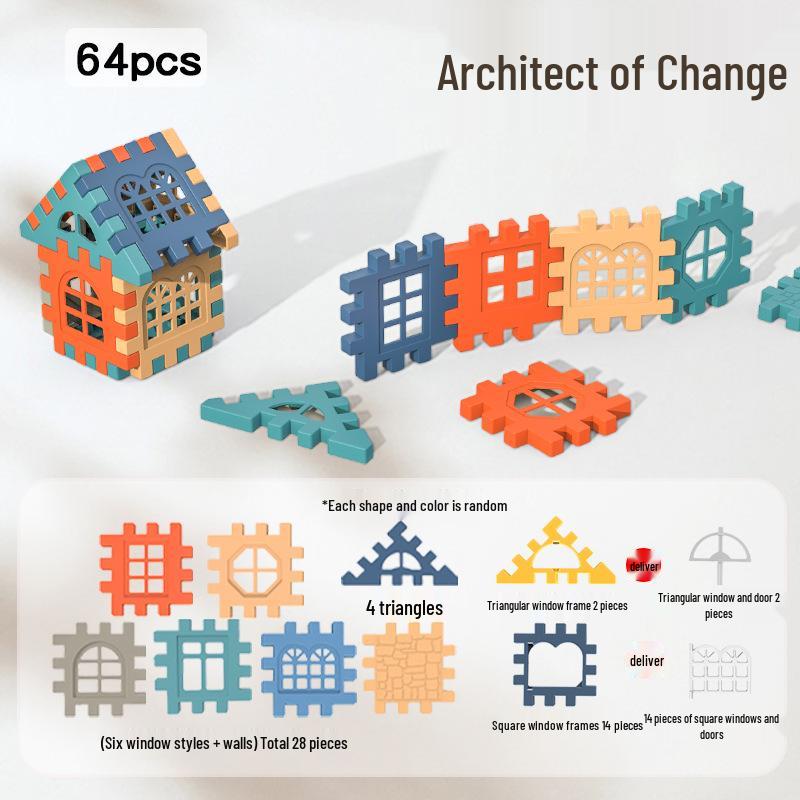 Large Particle Interlocking Building Blocks for Children - Pretend Play Construction Toy for Boys
