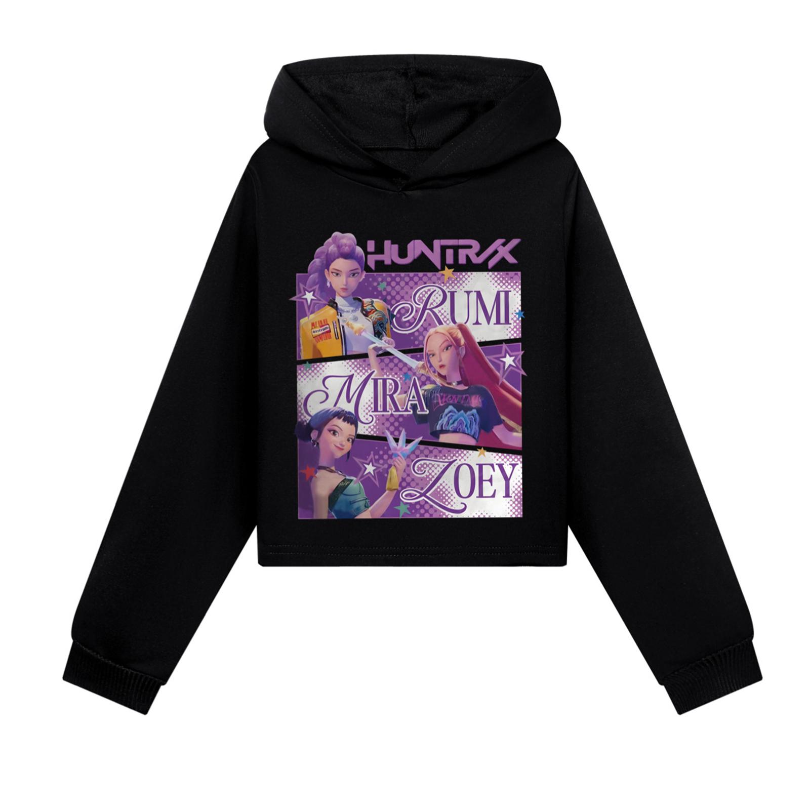 

Дитячий пуловер вільного крою з довгим рукавом, з капюшоном на шнурку та принтом літер 110 чорний