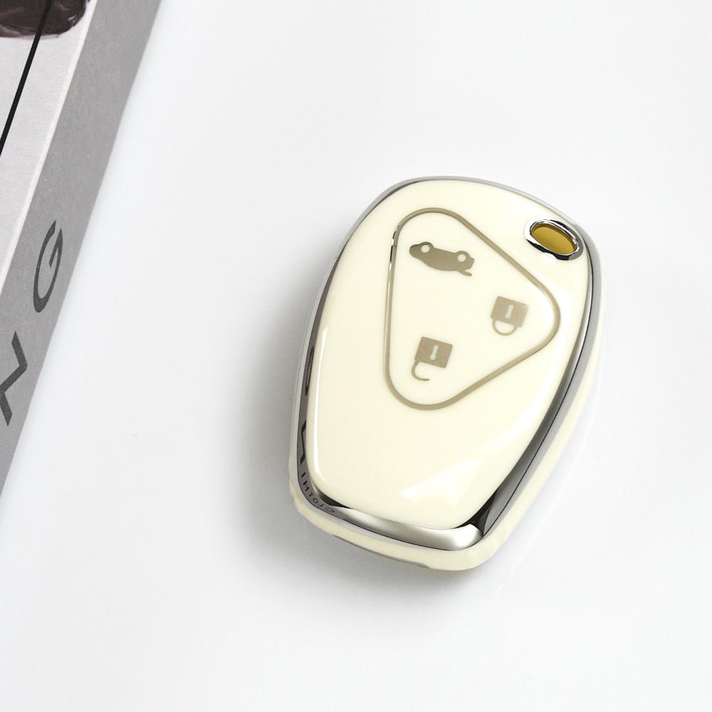 Silver Edge TPU Car Key Case Shell Fob Keyless Protector For Renault Dacia Trafic Clio Lll Logan Duster For Nissan terrano 3 Almera Opel Vivaro