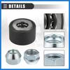 Universal Wheel Stud Installer Tool, Wheel Bolt Installer, M12x1.25 M12x1.5 M14x1.5, Iron, with 3/4" Hex Wheel Lug Nuts, Silver Tone, 1 Set Auto